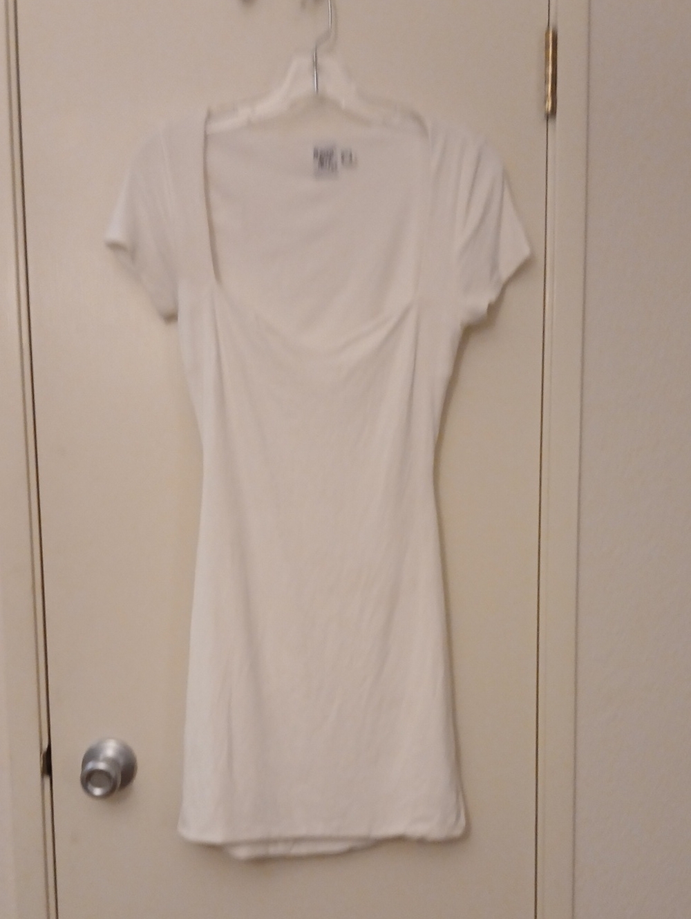 Princess Polly White Scoop Neck Short Sleeve Tunic